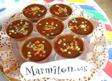 Petites verrines vanille/chocolat