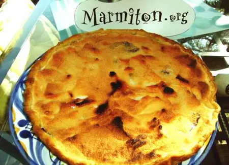 Tarte meringuée aux prunes