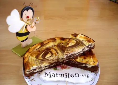 Brownie marbré cheesecake