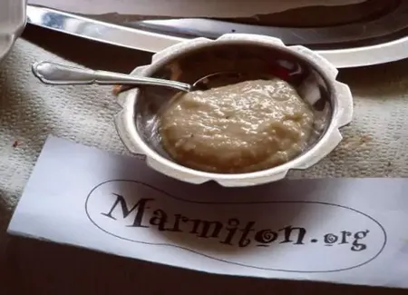 Crème d'amandes au miel et à la fleur d'oranger (5ème rencontre marmiton)