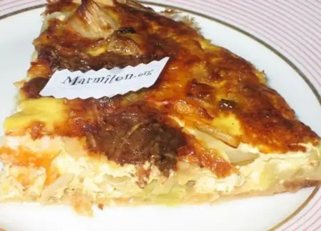 Quiche haddock poireaux cheddar