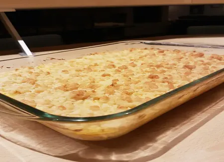 Crumble au parmesan et à la courge butternut
