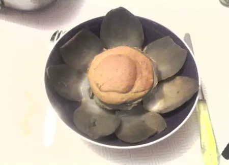 Fonds d'artichaut et mousse de boudins blancs
