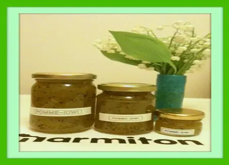 Confiture de kiwis aux pommes
