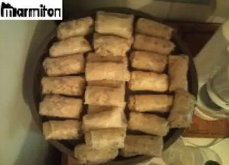 Nems au poulet et aux champignons noirs
