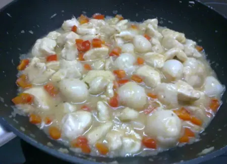 Poulet aux litchi