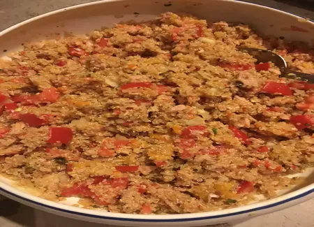 Salade rouge au quinoa