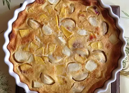 Clafoutis aux pêches