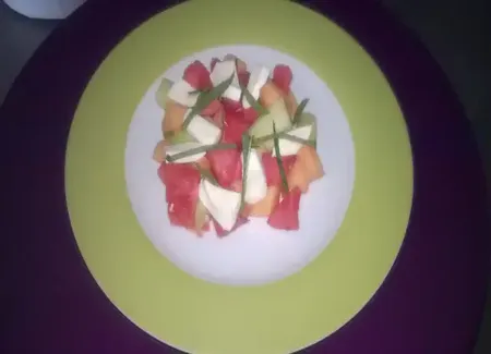 Salade aux trois melons