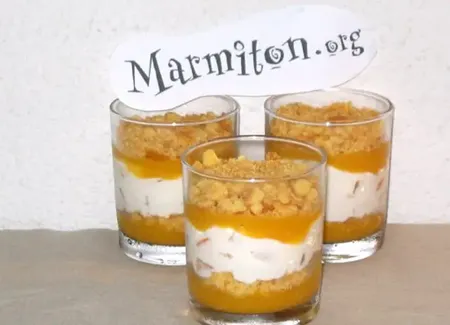 Verrines mangue abricot