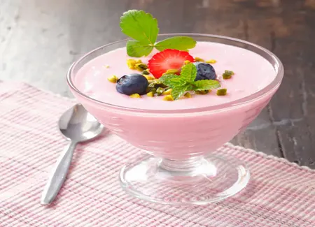 Mousse fraîche aux fraises