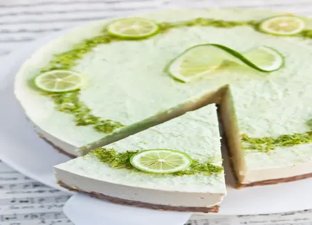 Cheesecake au citron vert (sans cuisson)
