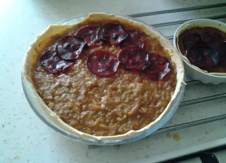 Tarte salée aux tomates vertes