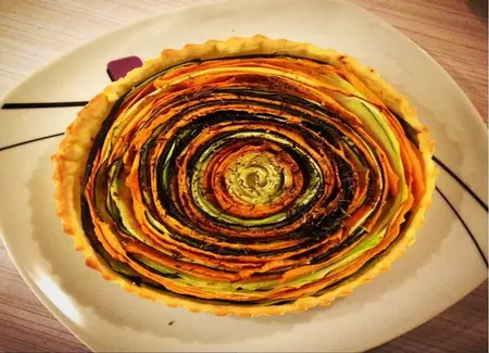 Tarte aux légumes façon tourbillon