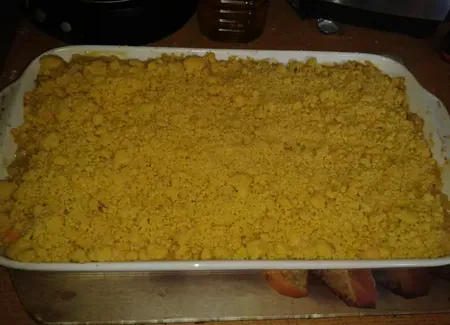 Crumble de saumon aux poireaux