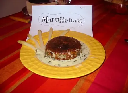 Flans aux champignons et beurre de basilic
