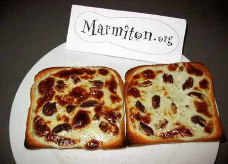 Toasts au roquefort
