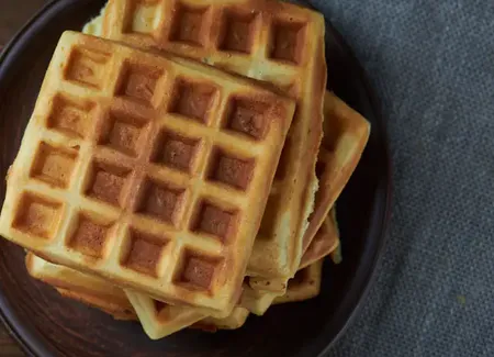 Gaufres légères à la crème