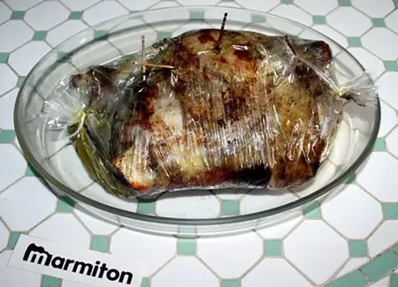 Gigot d'agneau en papillote