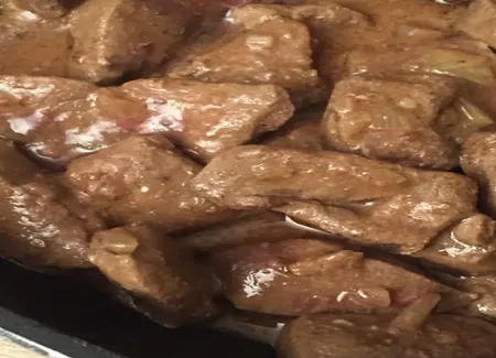 Foie sauce moutarde et balsamique
