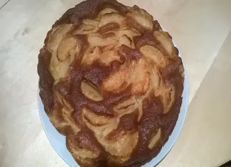 Gâteau aux pommes sans oeuf