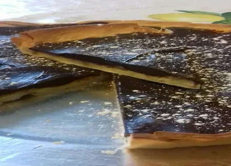 Tarte aux clémentines et chocolat