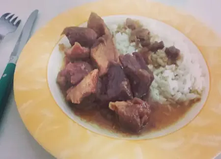 Porc au caramel à la cocotte minute