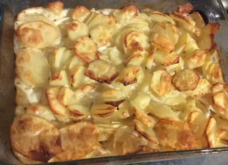 Gratin pour utiliser un reste de fondue savoyarde
