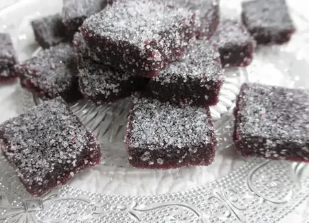 Pâtes de fruits à la myrtille
