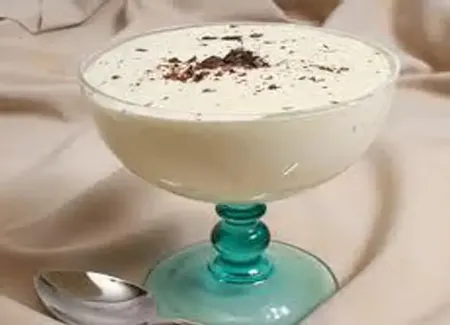 Mousse au chocolat blanc et guimauves