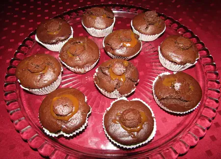 Muffin coeur coulant caramel