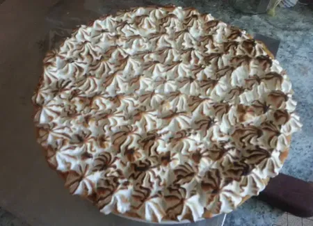 Tarte cerise meringuée