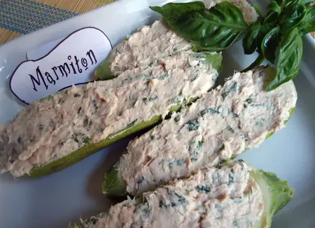 Courgettes à la crème fraiche et thon