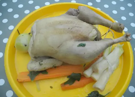 Poule(t) au riz parisienne :