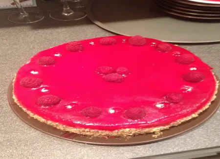 Bavarois aux framboises des bois