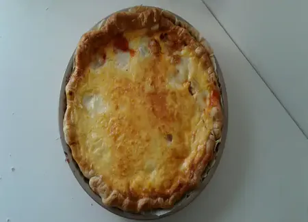 Quiche ratatouille et mozzarella