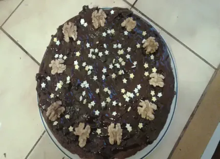 Gâteau au chocolat et aux noix