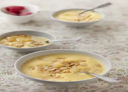 Sabayon de poire aux amandes