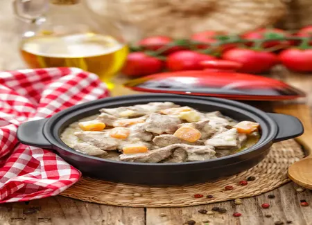 Sauté de veau aux champignons