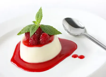 Panna cotta au lait de coco