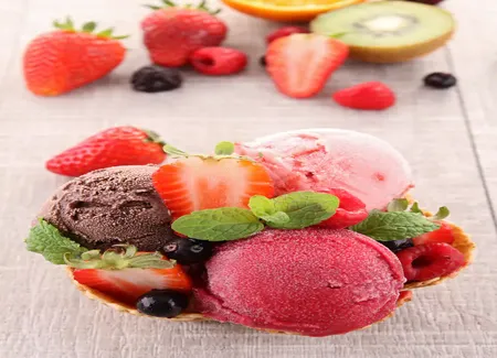 Glace aux fruits