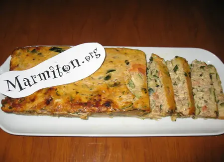 Terrine de courgettes et de thon au basilic
