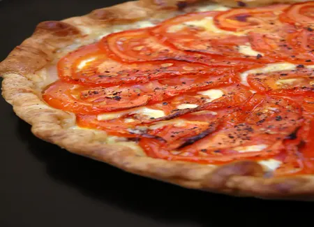 Tarte boeuf et tomates