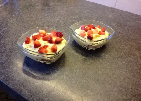 Parfait aux fraises ou autres fruits