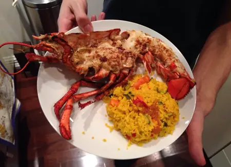 Riz et petits légumes au safran