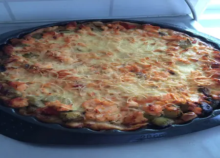 Tarte saumon légumes