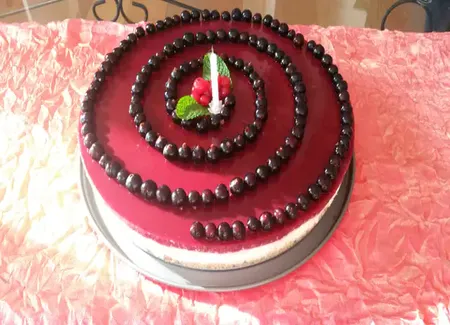 Bavarois aux agrumes et framboises