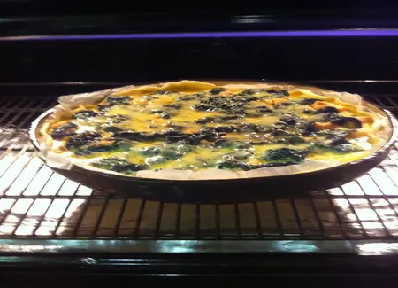 Tourte saumon épinards