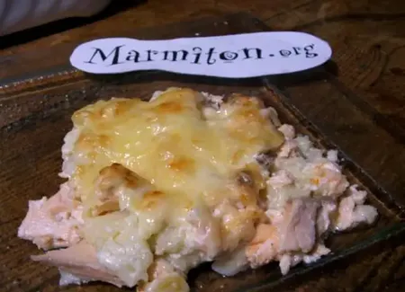 Gratin de ravioles au saumon d'estelle