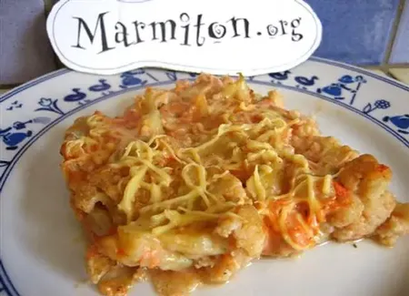 Gratin de chou-fleur allégé et rapide